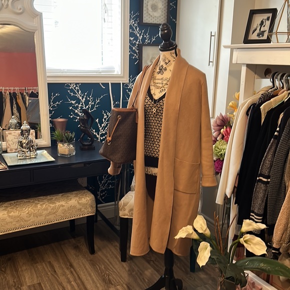 STUNNING ZARA SWEATER dark brown/tan,white with a detailed pattern size M BNWT - Picture 14 of 16